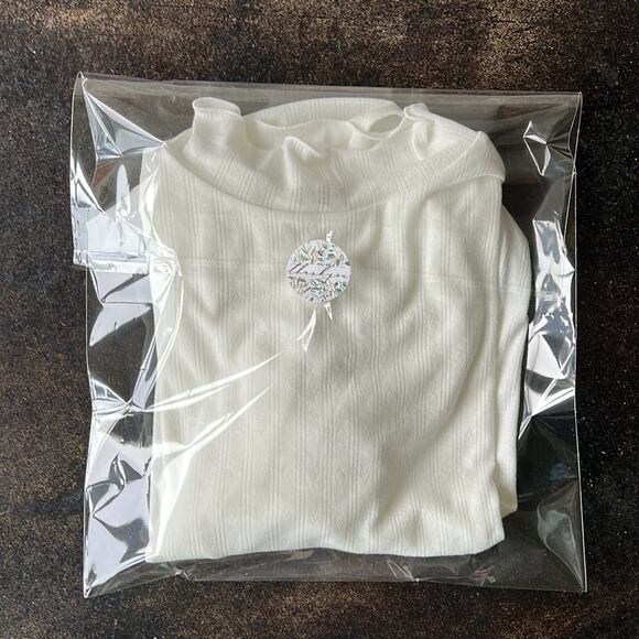 NWOT Free People Weekend Vibe Mock Neck Long Sleeve Bodysuit - Size Medium - Picture 7 of 7